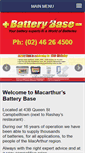 Mobile Screenshot of batterybase.com.au